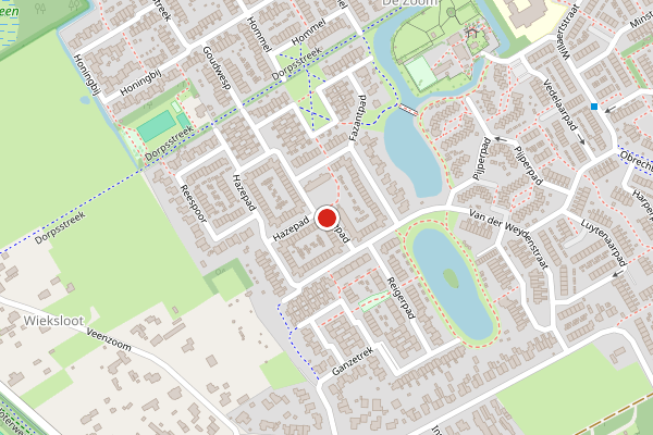 Brandweer-melding op Hazepad, Soest op 5 mei, kaart-overzicht