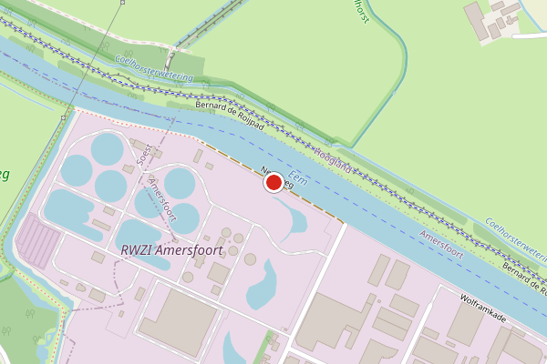 Brandweer-melding op Neonweg, Amersfoort op 28 juni, kaart-overzicht