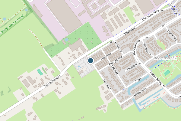 Politie-melding op Veenpad, Soest op 29 juni, kaart-overzicht