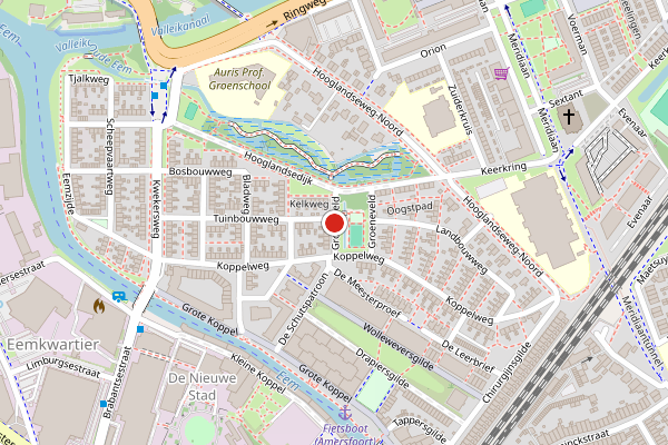 Brandweer-melding op Groeneveld, Amersfoort op 29 juni, kaart-overzicht