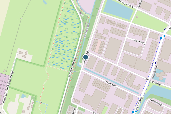 Politie-melding op Radonweg, Amersfoort op 2 juli, kaart-overzicht