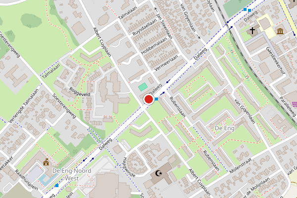 Brandweer-melding op Dalweg, Soest op 3 juli, kaart-overzicht