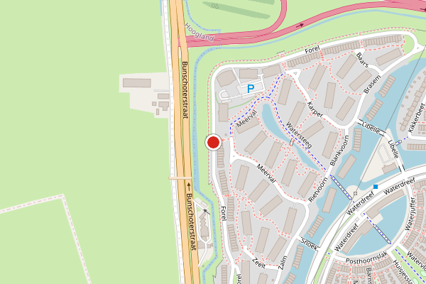 Brandweer-melding op Forel, Amersfoort op 6 juli, kaart-overzicht