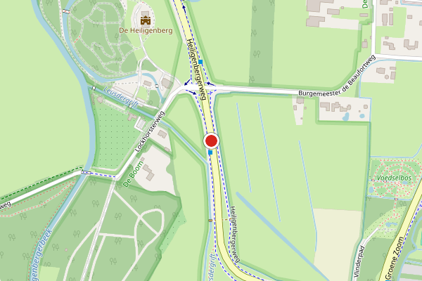 Brandweer-melding op Heiligenbergerweg, Leusden op 7 juli, kaart-overzicht