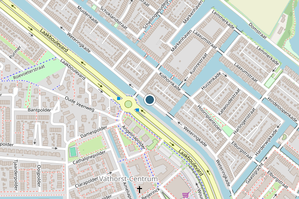 Politie-melding op Weteringkade, Amersfoort op 7 juli, kaart-overzicht