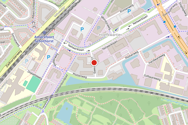 Brandweer-melding op Lichtpenweg, Amersfoort op 7 juli, kaart-overzicht