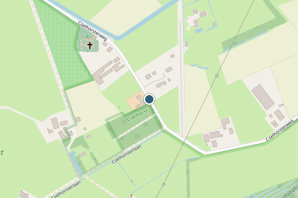 Politie-melding op Coelhorsterweg, Hoogland op 9 juli, kaart-overzicht
