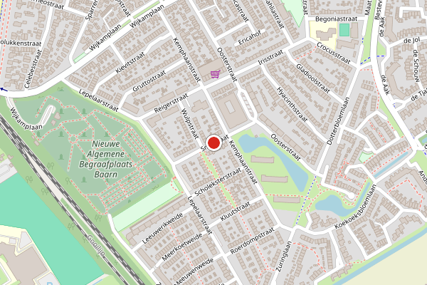 Brandweer-melding op Snipstraat, Baarn op 9 juli, kaart-overzicht