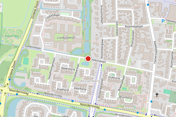Brandweer-melding op Lisidunalaan, Leusden op 11 juli, kaart-overzicht