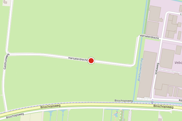 Brandweer-melding op Harsaterdrecht, Bunschoten-Spakenburg op 13 juli, kaart-overzicht