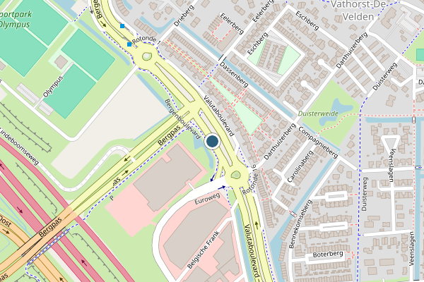 Politie-melding op Valutaboulevard, Amersfoort op 16 juli, kaart-overzicht