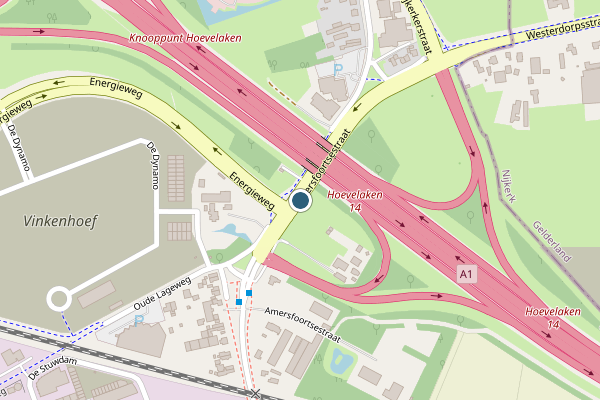 Politie-melding op Amersfoortsestraat, Amersfoort op 16 juli, kaart-overzicht
