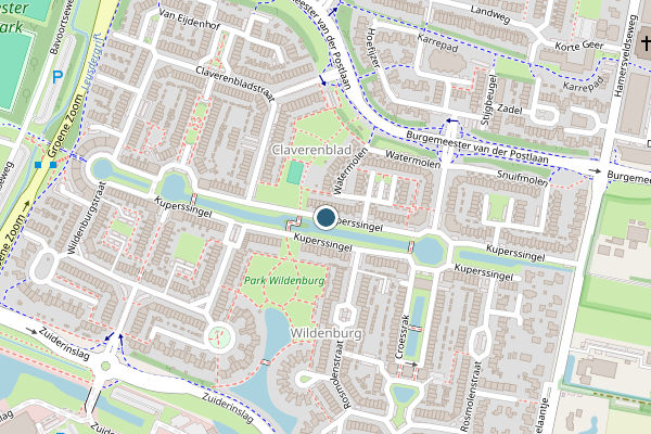 Politie-melding op Kuperssingel, Leusden op 17 juli, kaart-overzicht