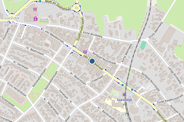 Politie-melding op van Weedestraat, Soest op 18 juli, kaart-overzicht