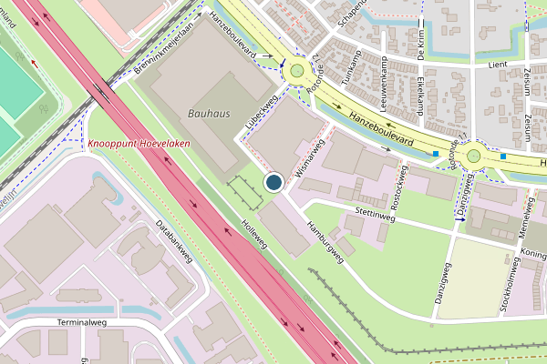 Politie-melding op Hamburgweg, Amersfoort op 18 juli, kaart-overzicht