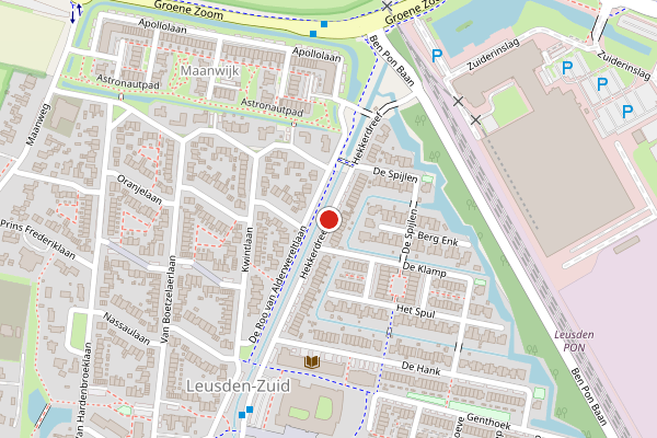 Brandweer-melding op Hekkerdreef, Leusden op 19 juli, kaart-overzicht