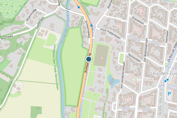 Politie-melding op Arnhemseweg, Leusden op 19 juli, kaart-overzicht