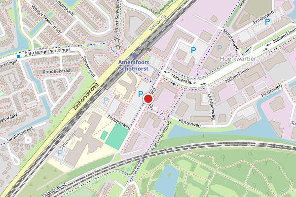 Brandweer-melding op Plotterweg, Amersfoort op 11 mei, kaart-overzicht
