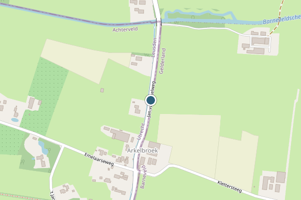 Politie-melding op Jan van Arkelweg, Achterveld op 11 mei, kaart-overzicht