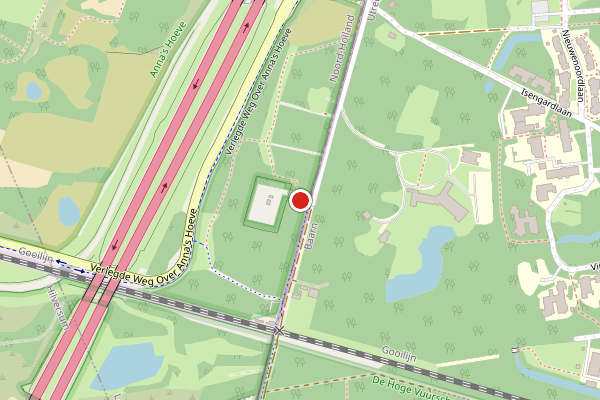 Brandweer-melding op Dr. Albert Schweitzerweg, Baarn op 12 mei, kaart-overzicht