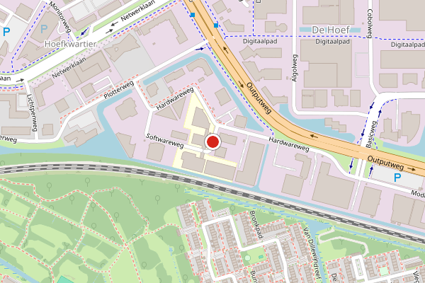 Brandweer-melding op Softwareweg, Amersfoort op 13 mei, kaart-overzicht