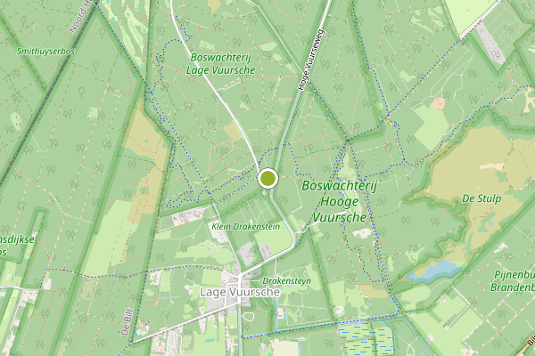 Ambulance-melding op Lage Vuursche op 24 juli, kaart-overzicht