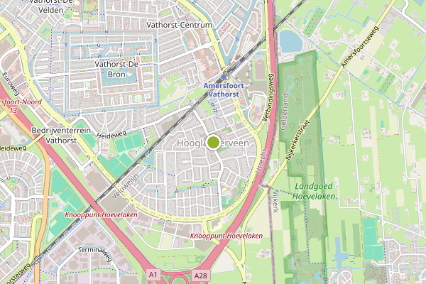 Ambulance-melding op Hooglanderveen op 16 mei, kaart-overzicht