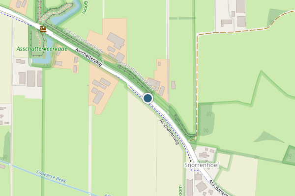 Politie-melding op Asschatterweg, Achterveld op 17 mei, kaart-overzicht