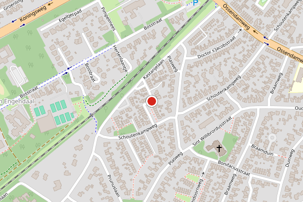 Brandweer-melding op Acacialaan, Soest op 14 mei, kaart-overzicht