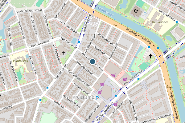 Politie-melding op Van Linschotenstraat, Amersfoort op 1 augustus, kaart-overzicht