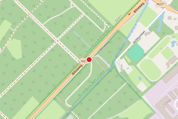 Brandweer-melding op Biltseweg, Soest op 2 augustus, kaart-overzicht
