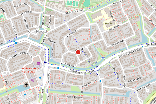 Brandweer-melding op Oudegein, Amersfoort op 3 augustus, kaart-overzicht