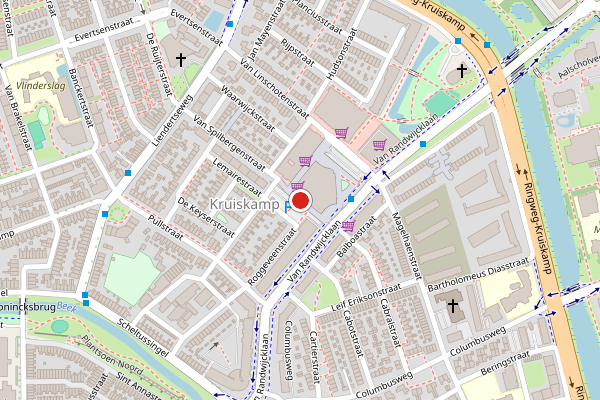 Brandweer-melding op Neptunusplein, Amersfoort op 19 mei, kaart-overzicht
