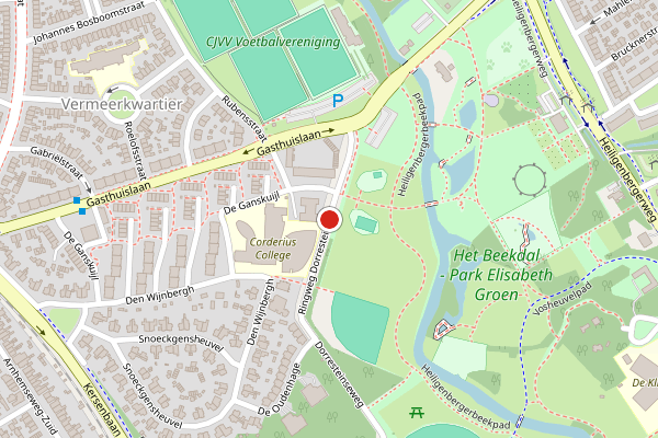 Brandweer-melding op Ringweg-Dorrestein, Amersfoort op 3 augustus, kaart-overzicht