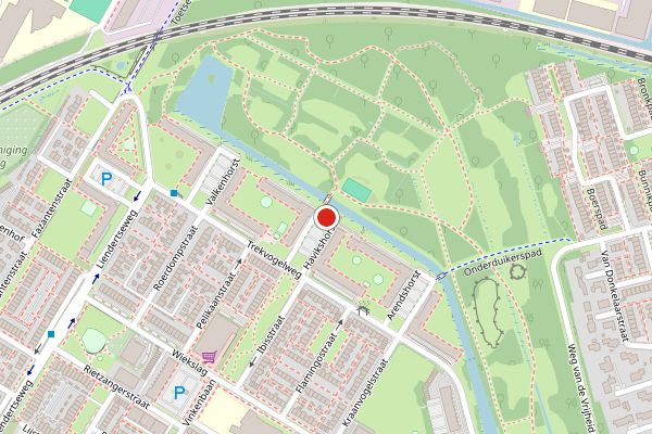 Brandweer-melding op Havikshorst, Amersfoort op 24 mei, kaart-overzicht