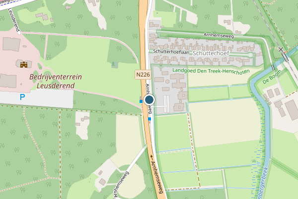 Politie-melding op Arnhemseweg, Leusden op 4 juni, kaart-overzicht