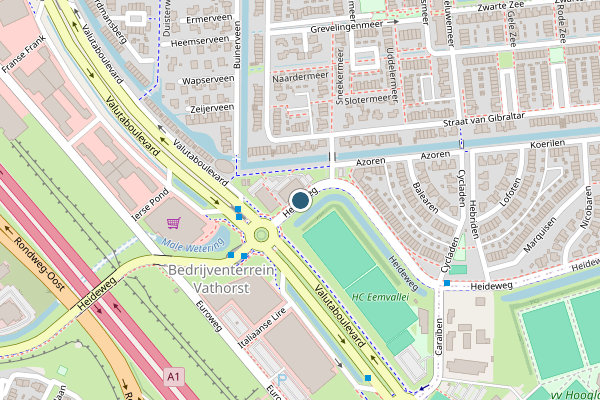 Politie-melding op Heideweg, Amersfoort op 4 juni, kaart-overzicht
