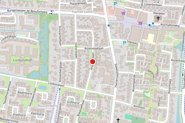 Brandweer-melding op Ansfriduslaan, Leusden op 4 juni, kaart-overzicht