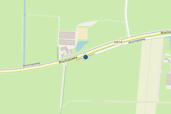 Politie-melding op Bisschopsweg, Bunschoten-Spakenburg op 8 juni, kaart-overzicht