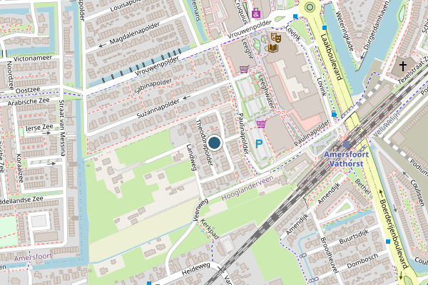 Politie-melding op Theodorapolder, Amersfoort op 8 juni, kaart-overzicht