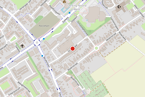 Brandweer-melding op Graanakker, Soest op 10 juni, kaart-overzicht