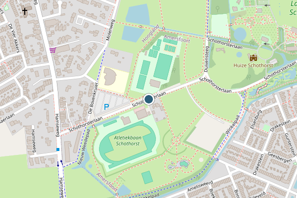 Politie-melding op Schothorsterlaan, Amersfoort op 10 juni, kaart-overzicht