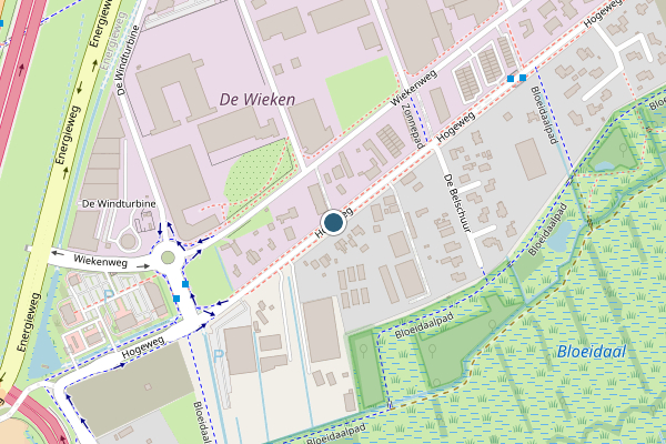 Politie-melding op Hogeweg, Amersfoort op 11 juni, kaart-overzicht