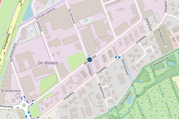 Politie-melding op Wiekenweg, Amersfoort op 12 juni, kaart-overzicht