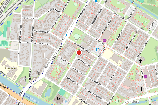 Brandweer-melding op Lijsterstraat, Amersfoort op 14 juni, kaart-overzicht