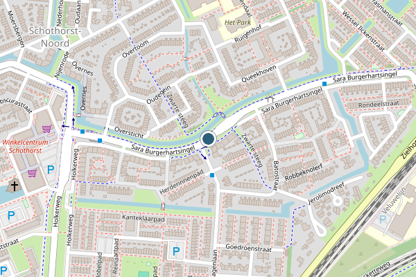 Politie-melding op Sara Burgerhartsingel, Amersfoort op 15 juni, kaart-overzicht