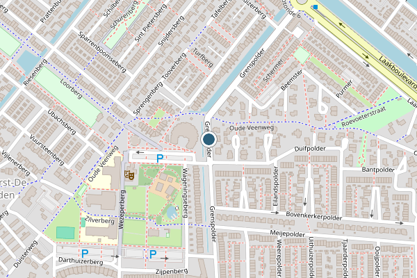 Politie-melding op Grenspolder, Amersfoort op 15 juni, kaart-overzicht