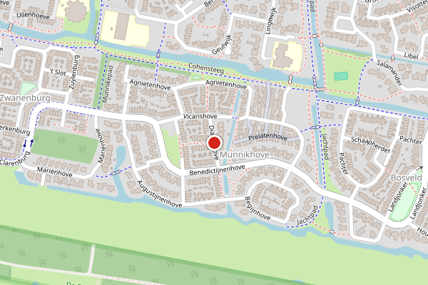 Brandweer-melding op Diakenhove, Leusden op 16 juni, kaart-overzicht