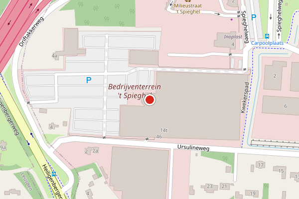 Brandweer-melding op Ursulineweg, Leusden op 17 juni, kaart-overzicht