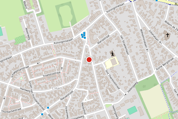 Brandweer-melding op Bleekveld, Soest op 20 juni, kaart-overzicht